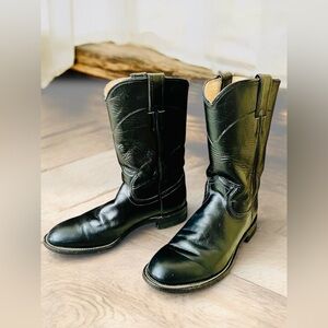 Justin Boots Classic Black Ankle Booties